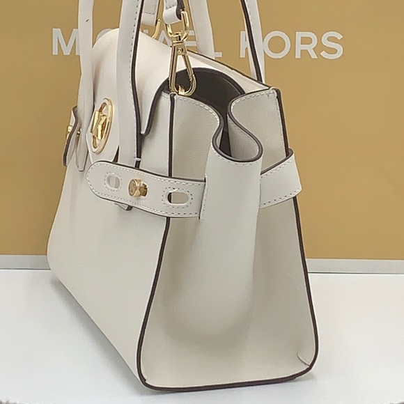 MICHAEL KORS
Carmen Medium Flap Belted Satchel OPTIC WHITE COLOR - Picture 5 of 16